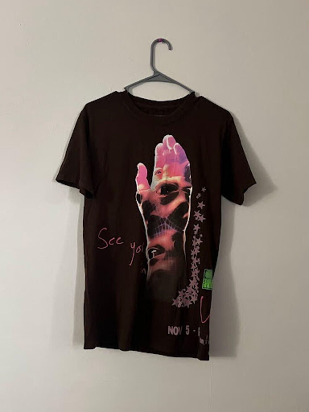 Travis Scott Astroworld Festival 2021 "See You In Utopia" Hand Tee